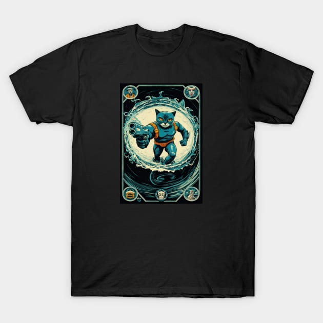 Cat Man Super Hero New Breed Card Collection T-Shirt by joolsd1@gmail.com